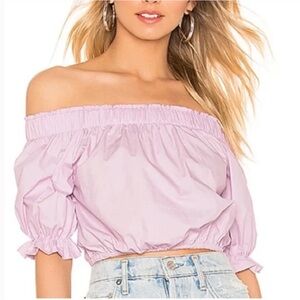 Superdown Purple Off the Shoulder Top, S